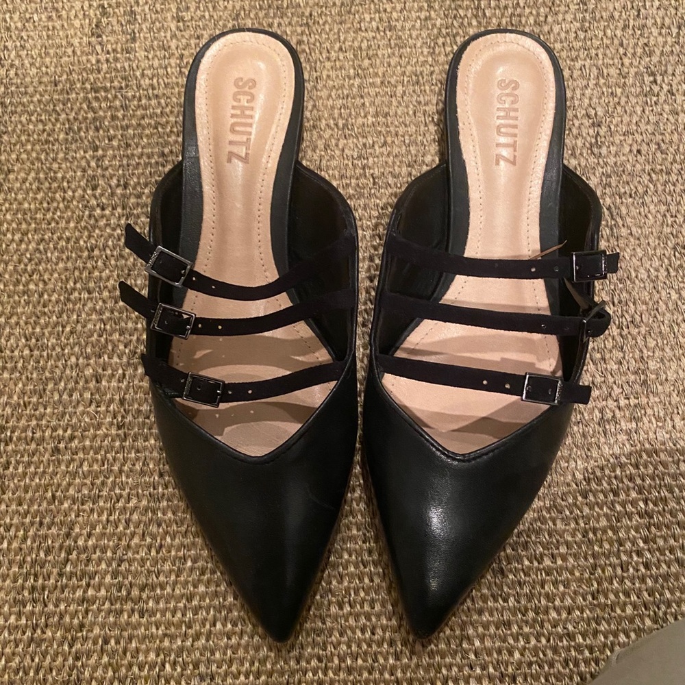 Schutz flat pointed toe flats